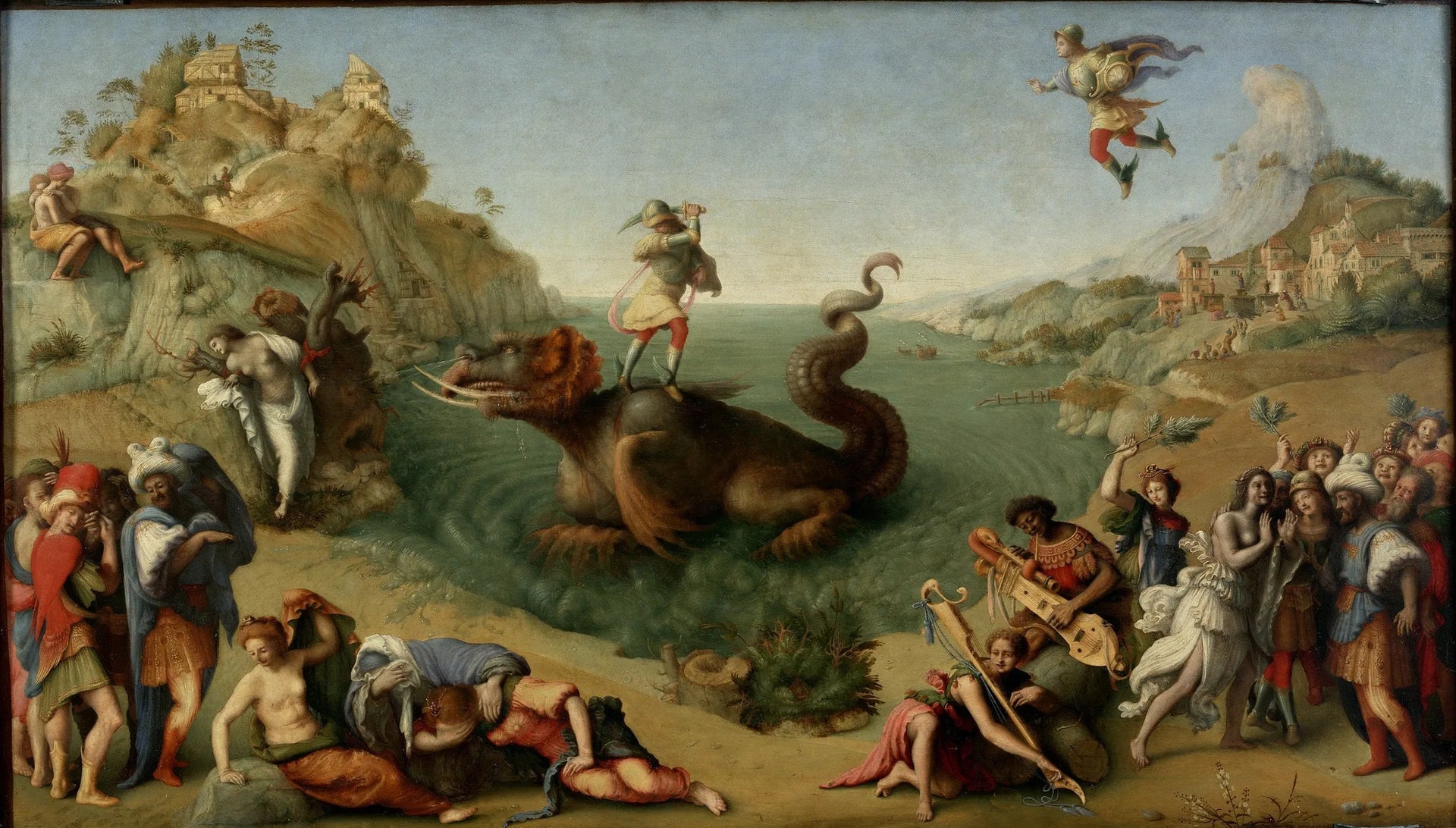 Persée délivrant Andromède - Piero di Cosimo image 1 copie peinte à la main à l’huile