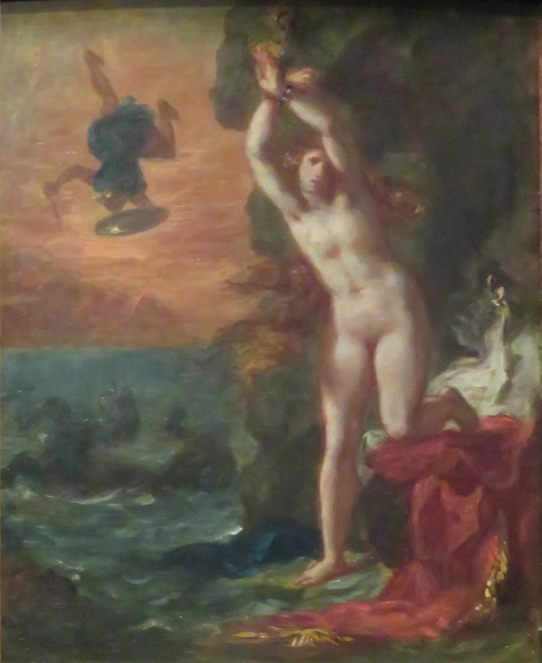 Persée et Andromède - Eugène Delacroix image 1 copie de tableau peinte à la main