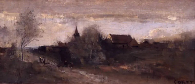 Petit village du Morvan - Jean-Baptiste Camille Corot - Alpha Reproduction