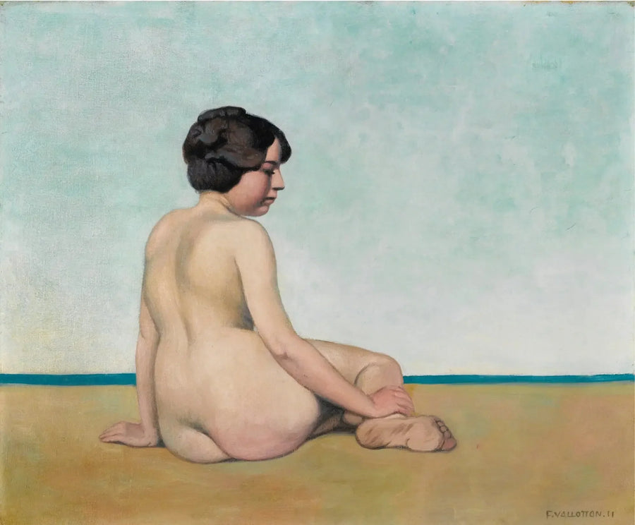모래 위에 앉아 있는 작은 목욕하는 소녀 - 펠릭스 발로통

Source:
Petite baigneuse assise sur le sable - Félix Vallotton