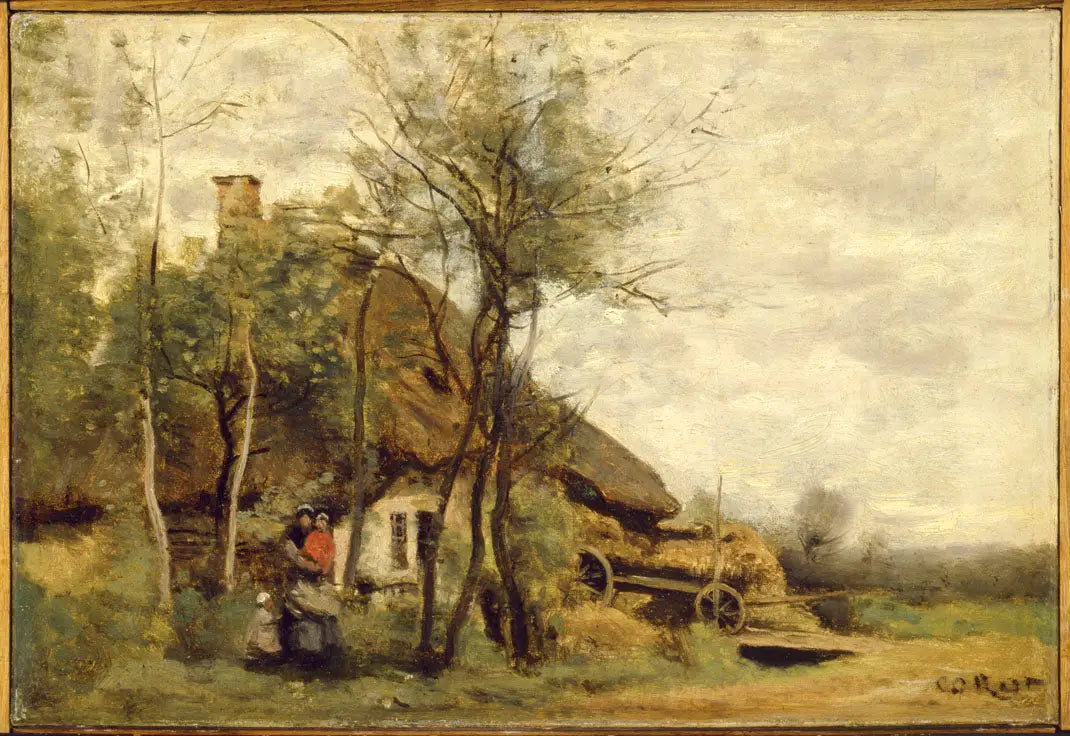 Petite ferme des environs de Saint-Lô - Jean-Baptiste Camille Corot - Alpha Reproduction