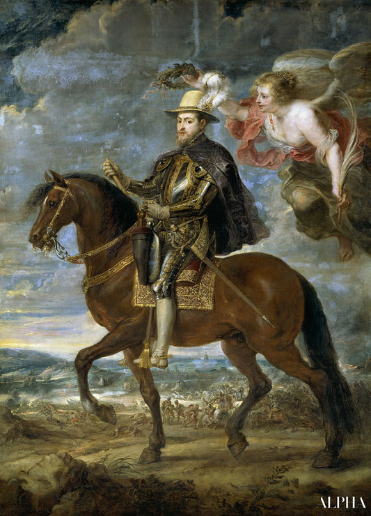 Philippe II à cheval - Peter Paul Rubens - Reproductions de tableaux et peintures haut de gamme