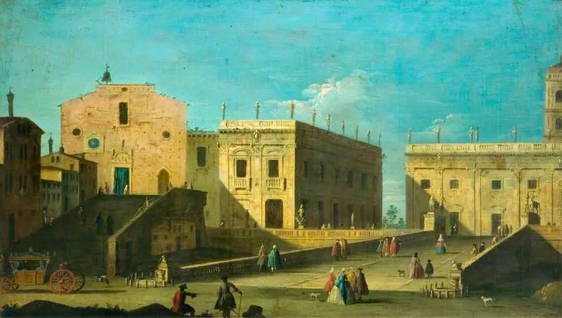 로마, 캄피돌리오 광장, 왼쪽에 산타 마리아 인 아라첼리 - 카날레토

Source:
Piazza del Campidoglio, Rome, avec Santa Maria in Aracoeli sur la gauche - Canaletto