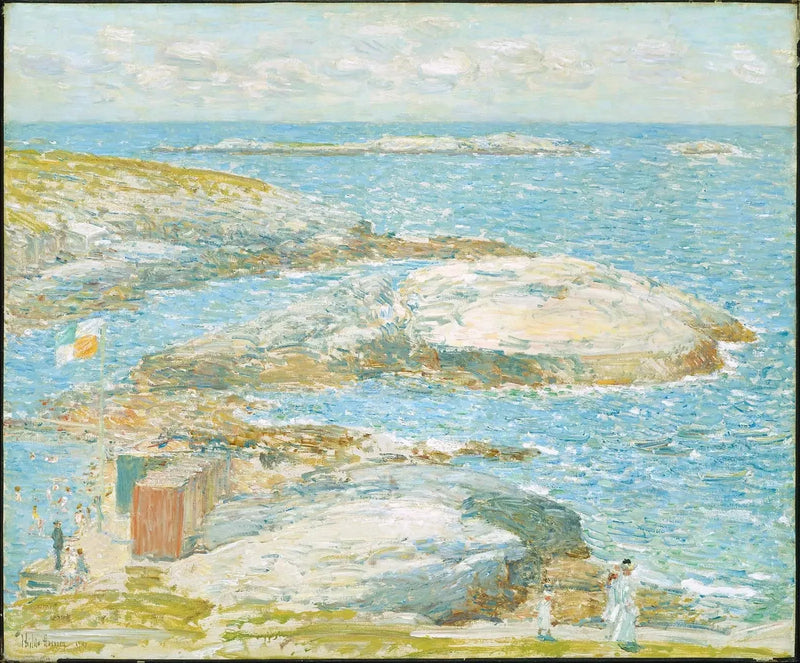 수영장, 애플도어 - 차일드 해섬

Source:
Piscine de baignade, Appledore - Childe Hassam