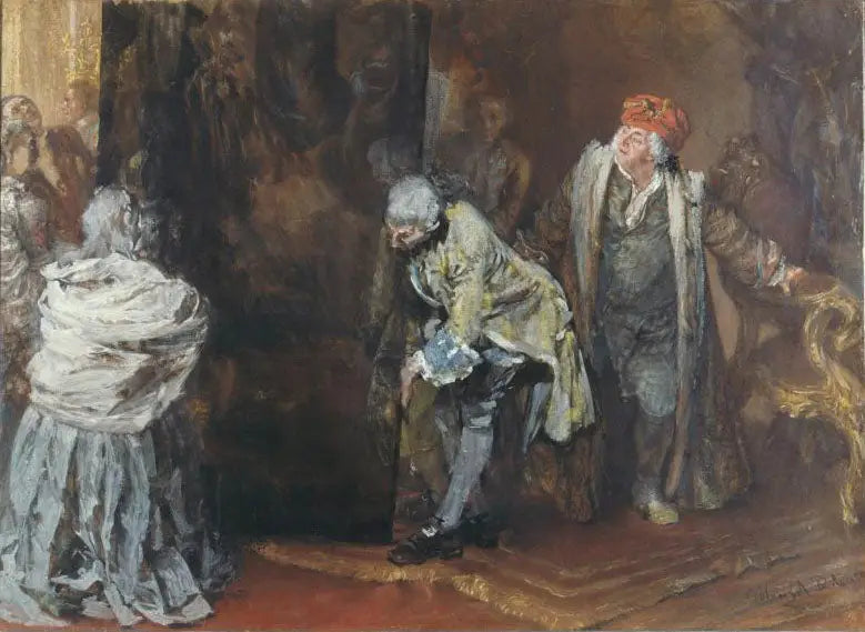 Place au grand Raphaël - Adolph von Menzel image 1 copie de tableau peinte à la main