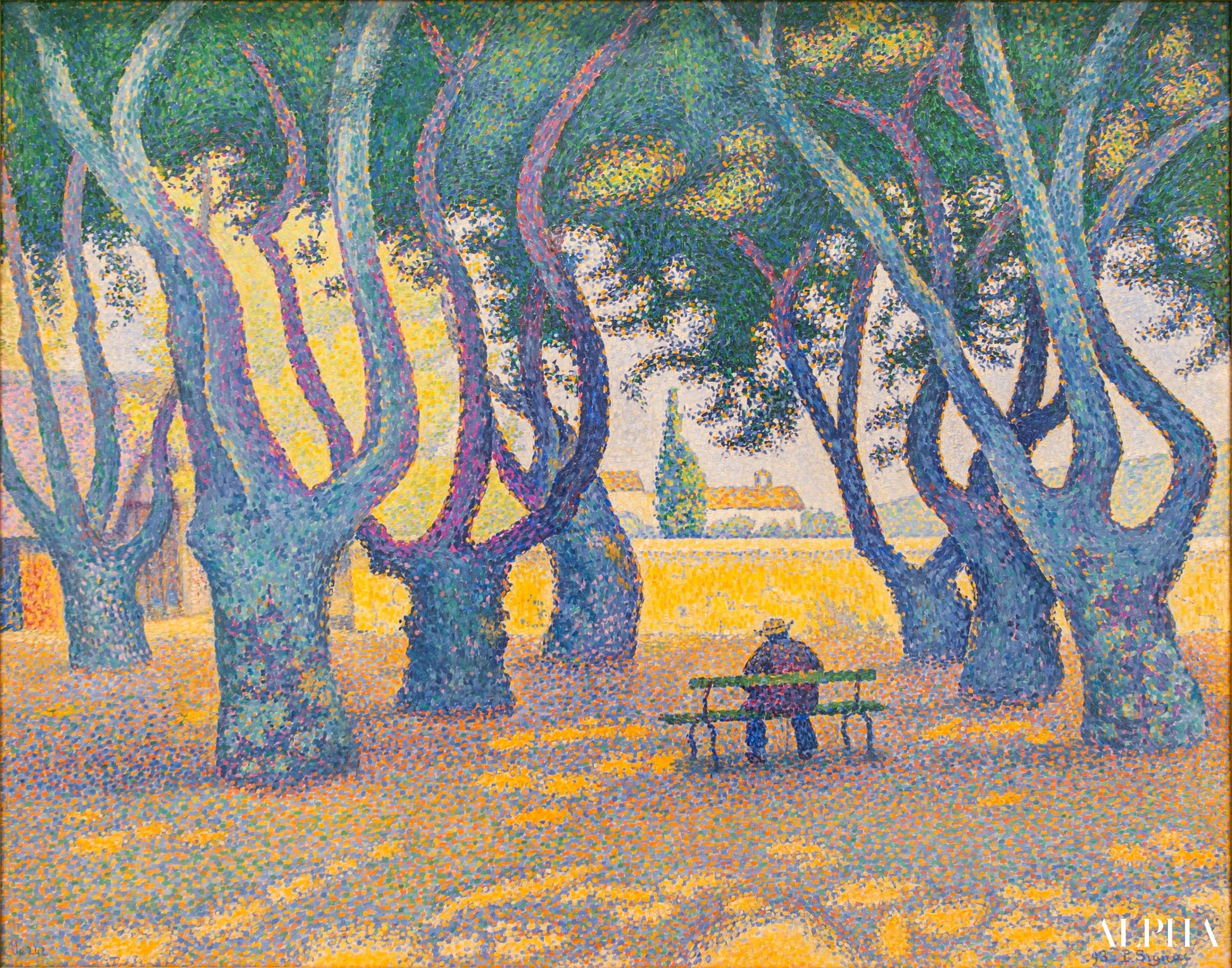 Place des Lices, St. Tropez - Paul Signac - Reproductions de tableaux et peintures haut de gamme
