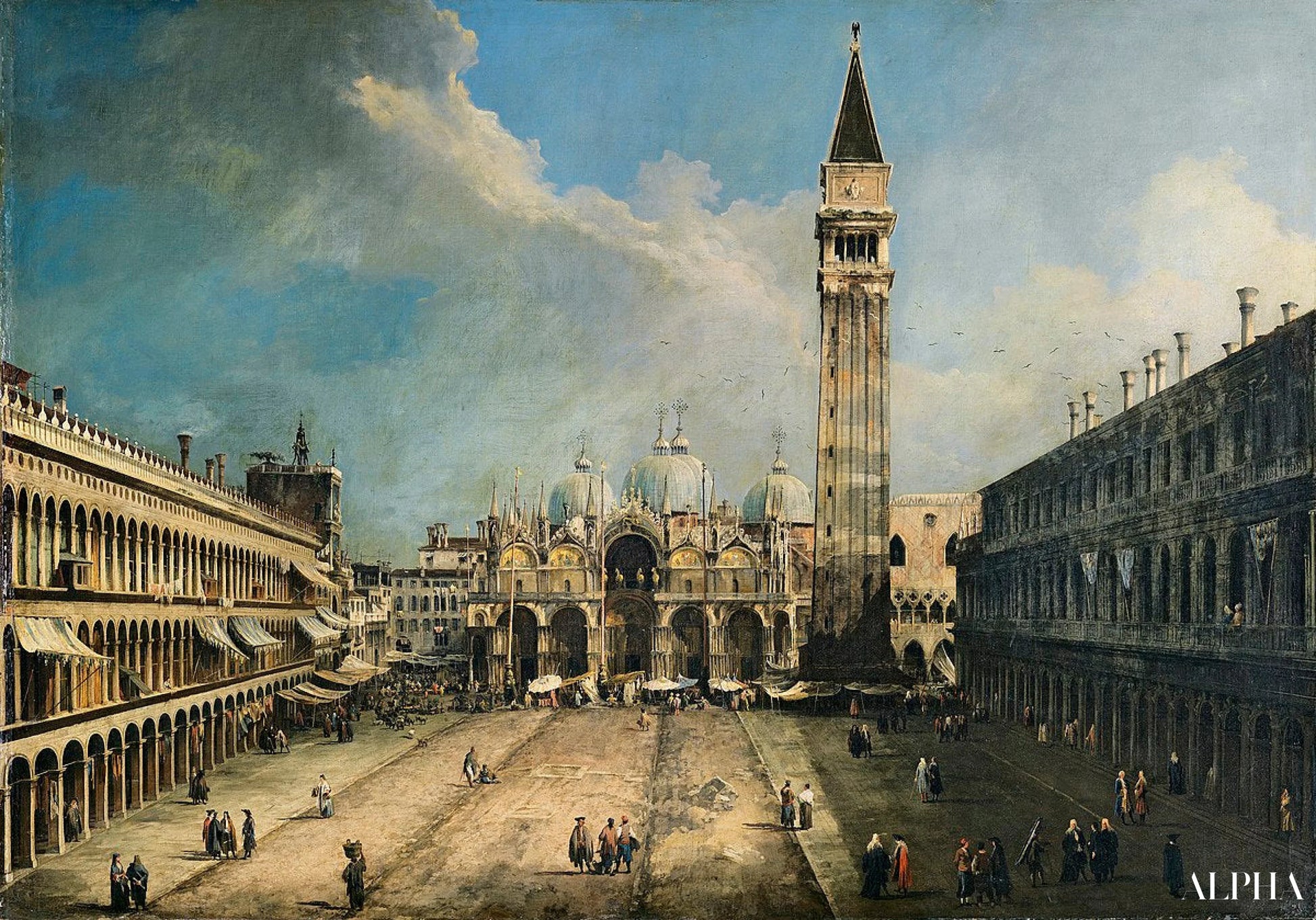 Place Saint-Marc (Canaletto) - Giovanni Antonio Canal - 고급 그림 및 회화 복제품