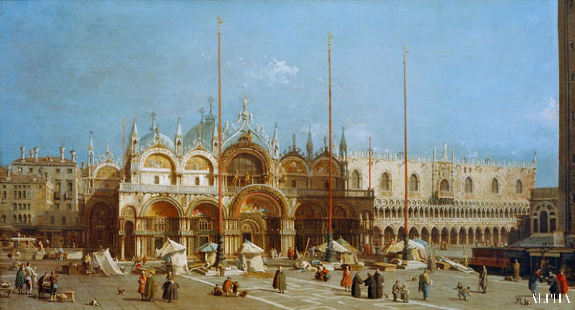 Place Saint-Marc - Giovanni Antonio Canal - Reproductions de tableaux et peintures haut de gamme
