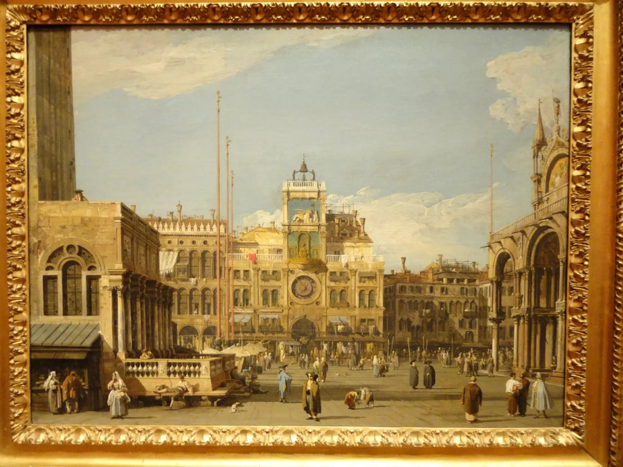 생트마르크 광장: 시계탑 - 카날레토

Source:
Place Saint-Marc : la tour de l'horloge - Canaletto