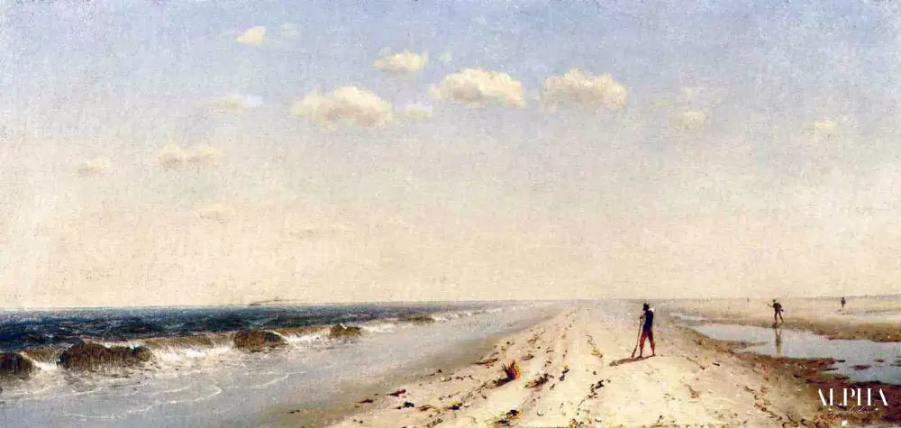 Plage de l'île de feu - Sanford Robinson Gifford - Reproductions de tableaux et peintures haut de gamme