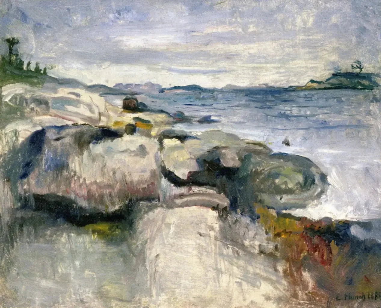Plage - Edvard Munch image 1 reproduction d’œuvre d’art à l’huile