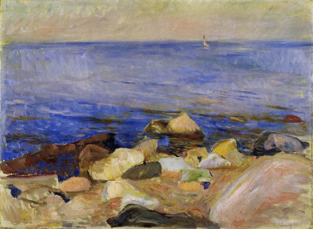 Reproduction du tableau « Plage - Edvard Munch » par Alpha Reproduction en peinture à l’huile