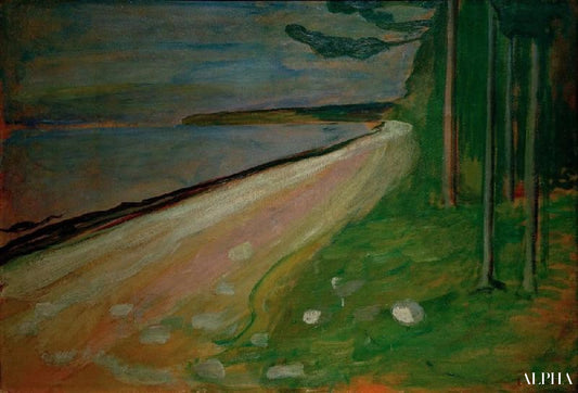 Plage près de Asgardstrand - Edvard Munch - Reproductions de tableaux et peintures haut de gamme