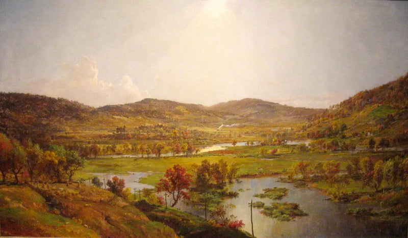 시드니 평원과 Susquehanna 강과 Unadilla 강의 합류점 - Jasper Francis Cropsey