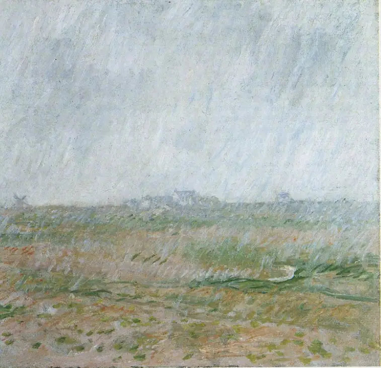 벨르일의 비 - Claude Monet
