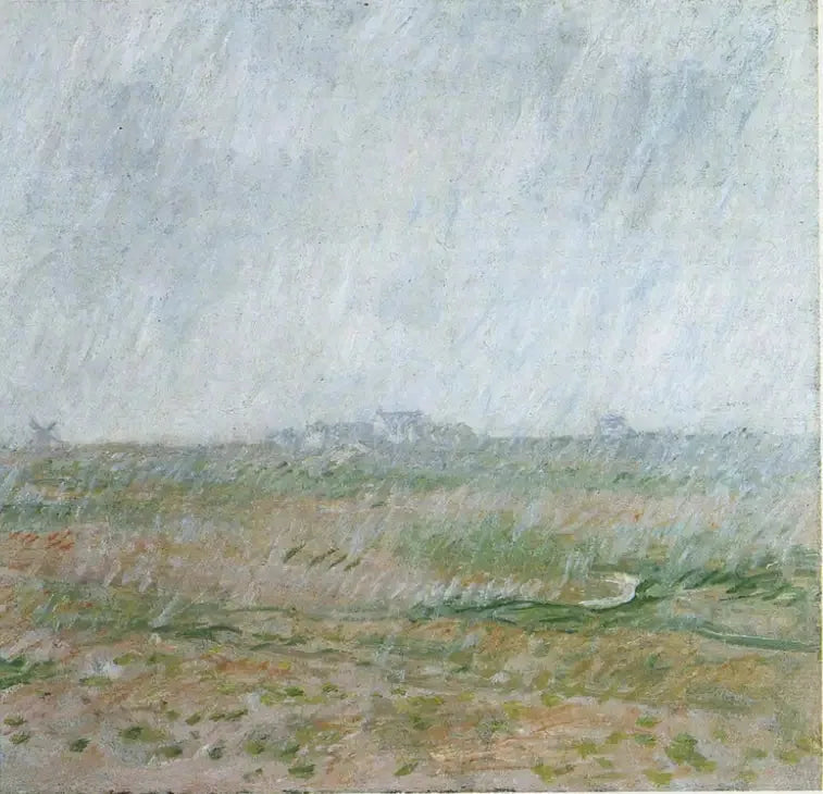 벨르일의 비 - Claude Monet