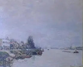 Point du jour - Alfred Sisley image 1 copie de tableau peinte à la main