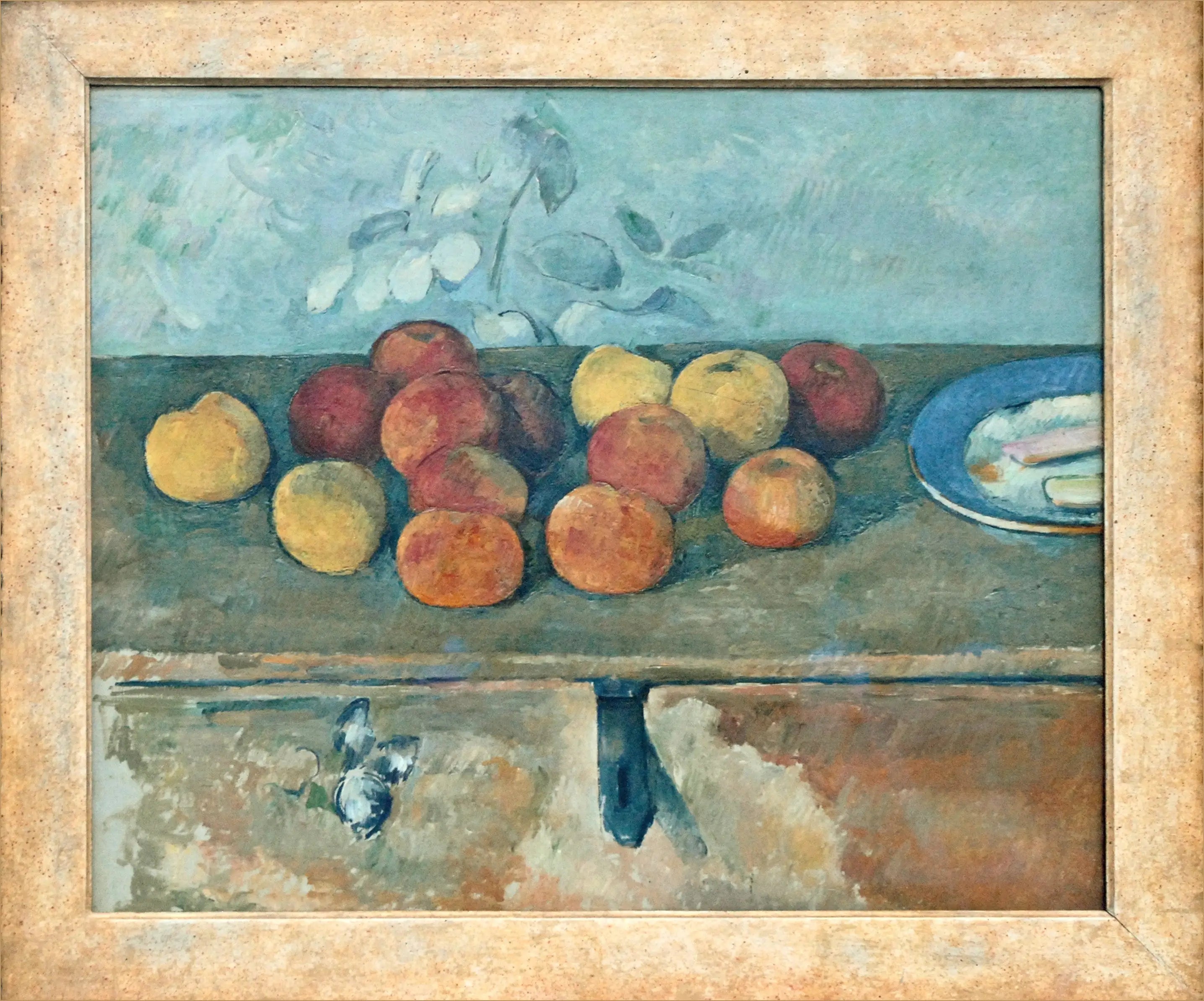 Reproduction du tableau « Pommes et biscuits - Paul Cézanne » par Alpha Reproduction en peinture à l’huile