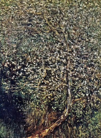 Reproduction du tableau « Pommiers en fleurs au bord de l'eau - Claude Monet » par Alpha Reproduction en peinture à l’huile