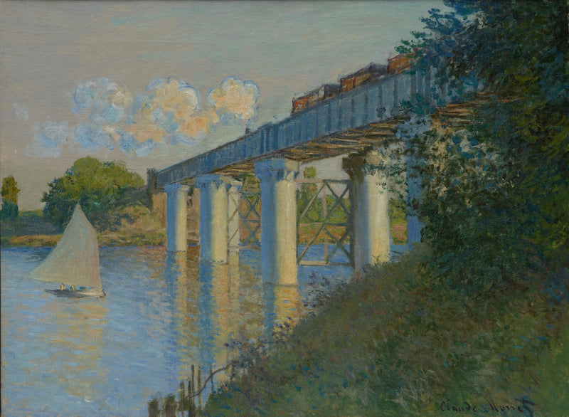 Argenteuil W318의 철도 교량 - Claude Monet