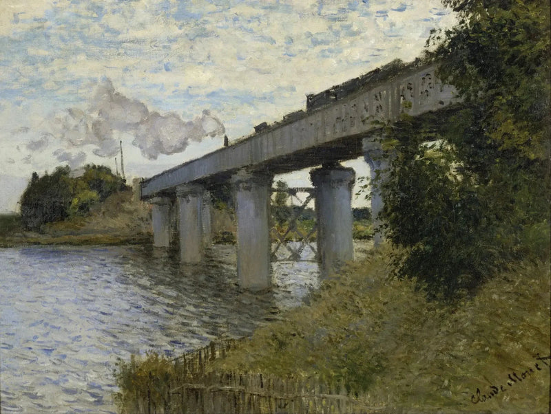 Argenteuil W319의 철도 교량 - Claude Monet