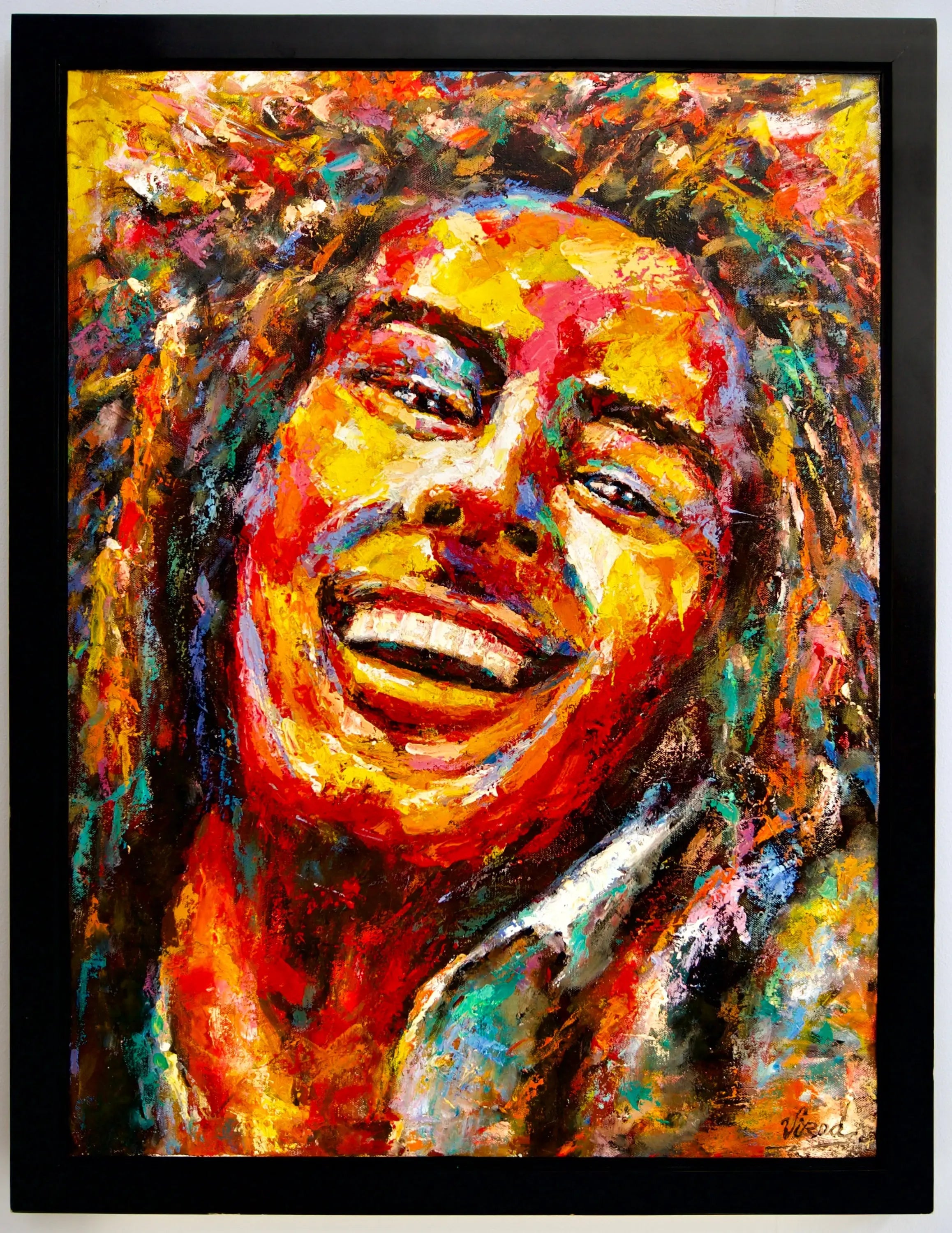 Pop Art Bob Marley | 60 x 80 cm image 1 reproduction artisanale de tableau