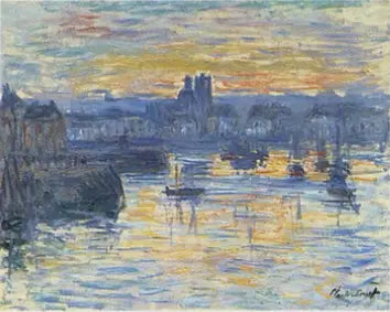 Port de Dieppe, le soir - Claude Monet image 1 reproduction d’œuvre d’art à l’huile