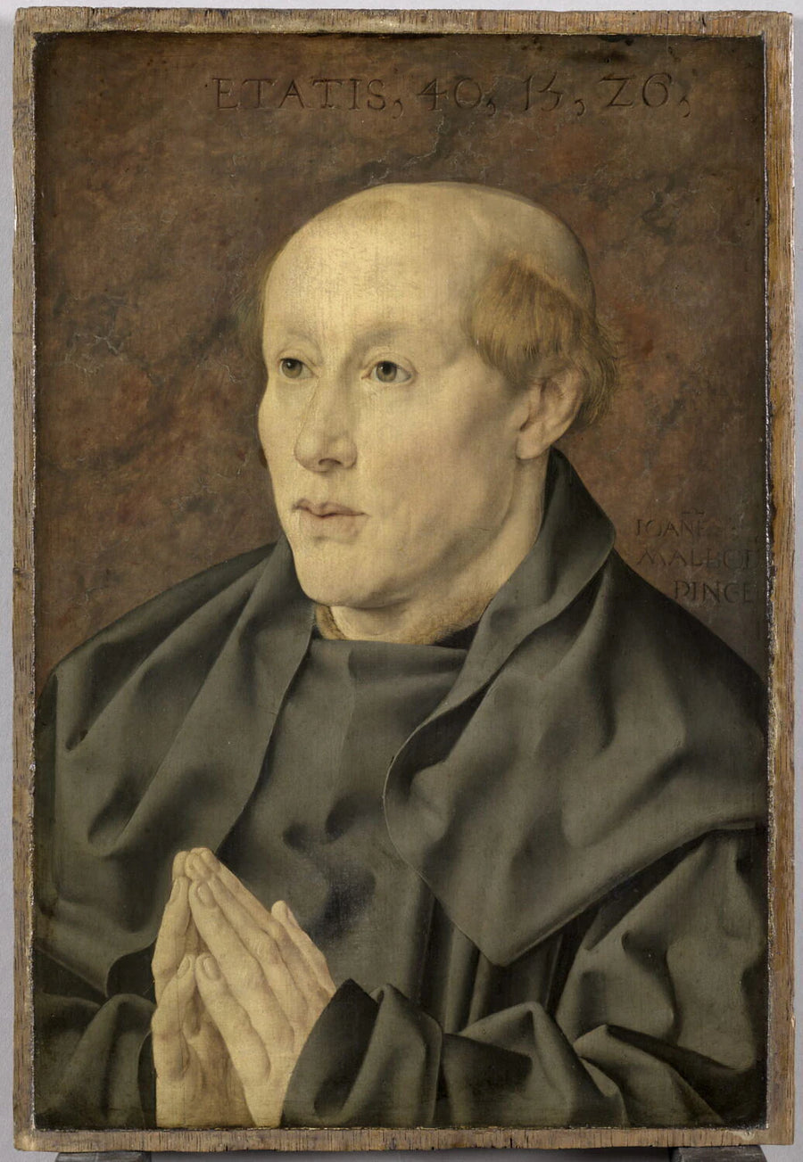Portrait de bénédictin (?) âgé de quarante ans, en prière - Jan Gossaert