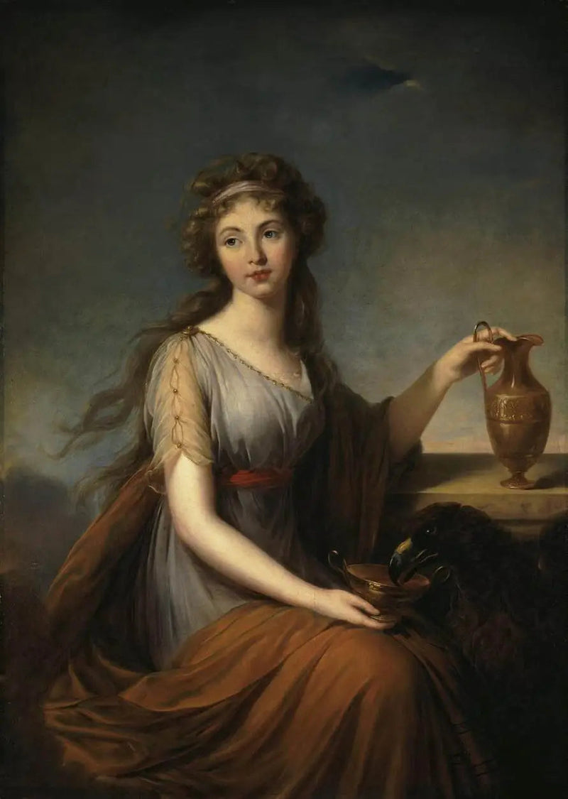 앤 피트 초상화, 헤베 - 엘리자베스 비제 르 브뤼른

Source:
Portrait d'Anne Pitt en Hébé - Élisabeth Vigée Le Brun