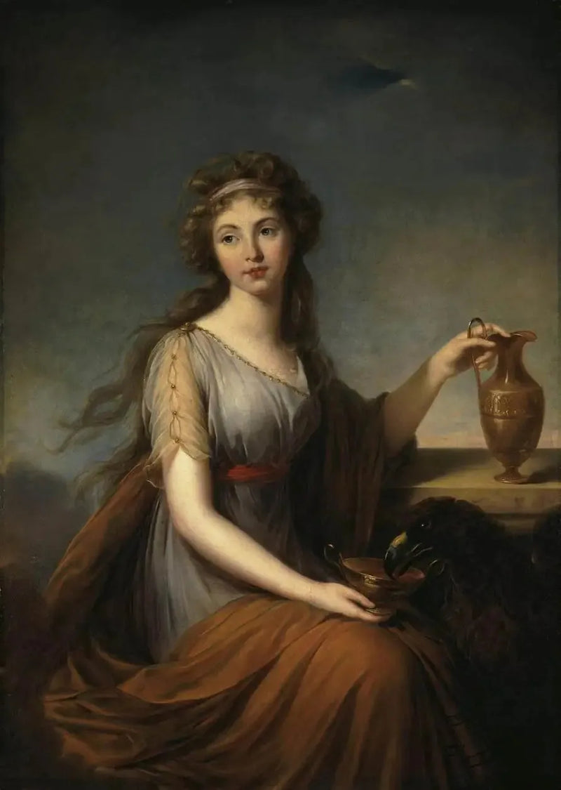 앤 피트 초상화, 헤베 - 엘리자베스 비제 르 브뤼른

Source:
Portrait d'Anne Pitt en Hébé - Élisabeth Vigée Le Brun