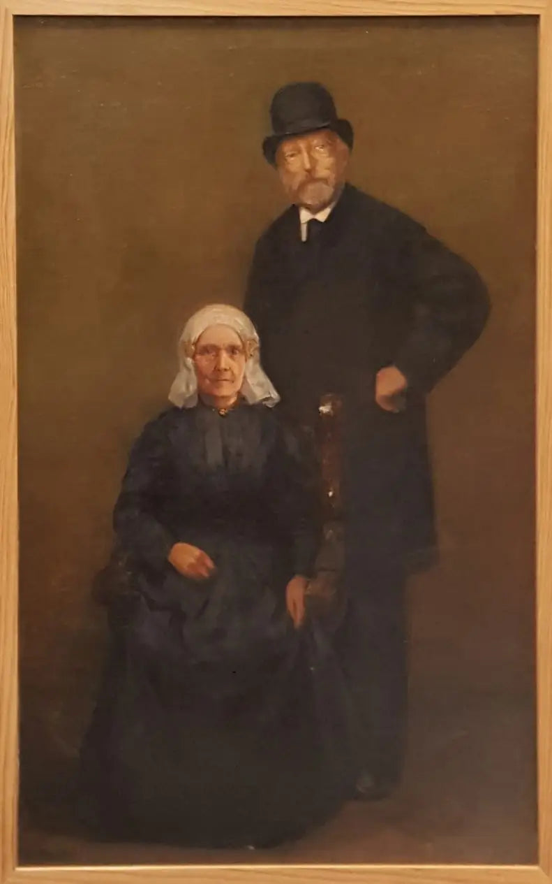 에그버트 쿠이퍼스 (1828-1892)와 얀트예 위게르스마 (1828-...)의 초상 - 피에트 몬드리안