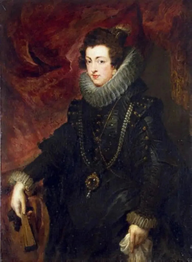 Portrait d'Élisabeth de Bourbon, reine d'Espagne - Peter Paul Rubens image 1 reproduction de peinture à l’huile