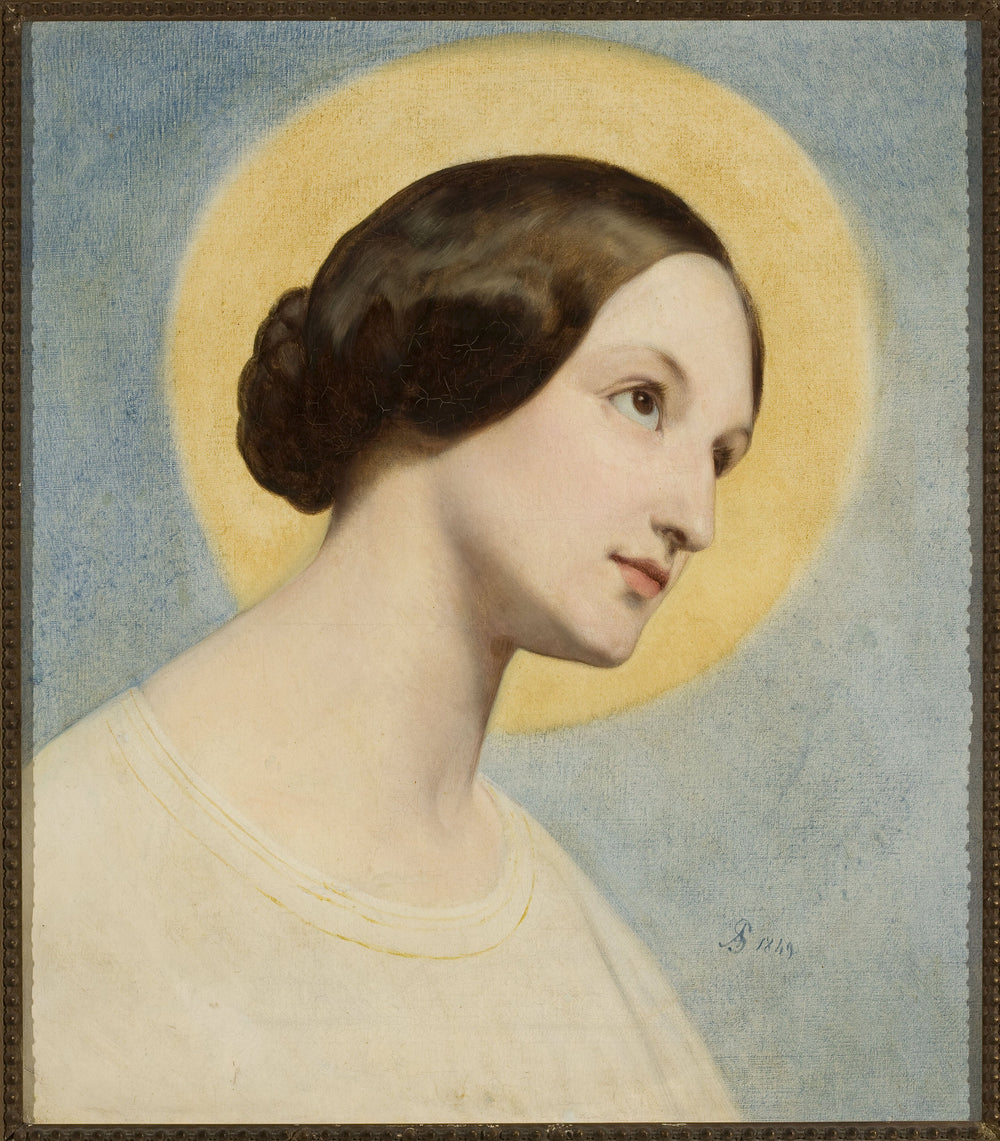 Portrait d'Eliza Krasińska - Ary Scheffer image 1 tableau peint à l’huile sur toile