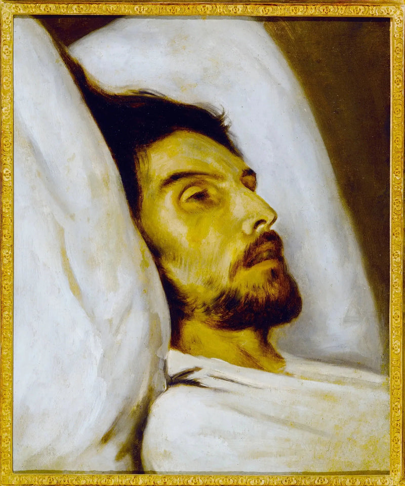 옛날에 아르망 카렐이라고 불리던 사망 직전의 남성 초상화 - 폴 들라로슈

Source:
Portrait d'homme sur son lit de mort, autrefois dit Armand Carrel - Paul Delaroche