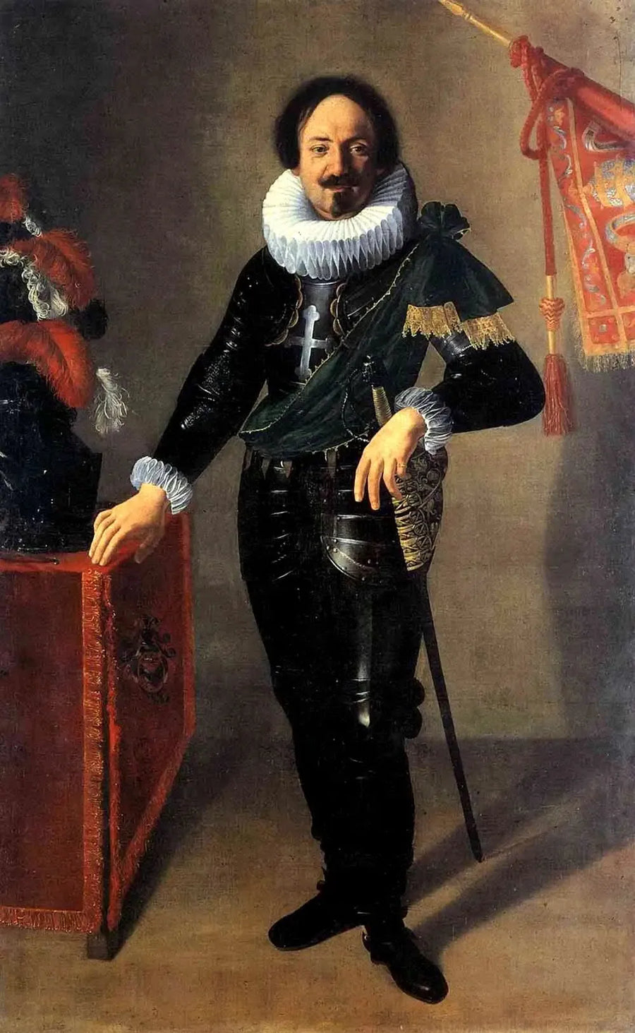 성모 마우리치우스와 라자르 기사단의 기사 초상화 - 아르테미지아 젠틸레스키

Source:
Portrait d'un chevalier de l'ordre des Saints-Maurice-et-Lazare - Artemisia Gentileschi
