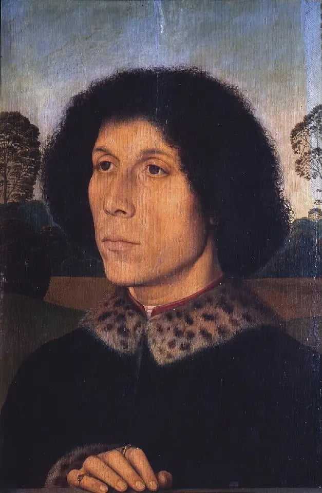 Portrait d'un homme dans un paysage - Hans Memling image 1 copie peinte à la main à l’huile