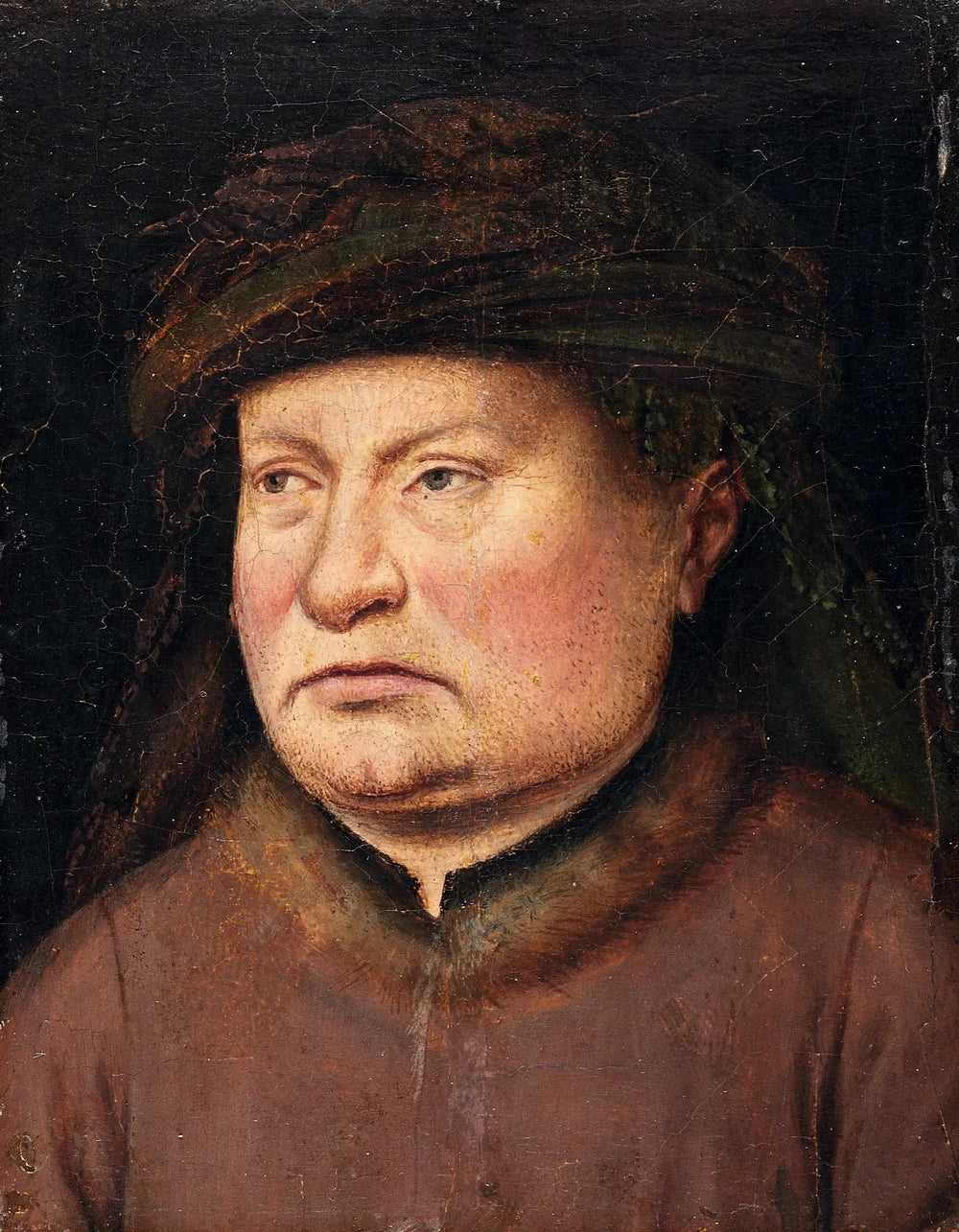 Portrait d'un homme - Jan van Eyck image 1 reproduction artisanale de tableau