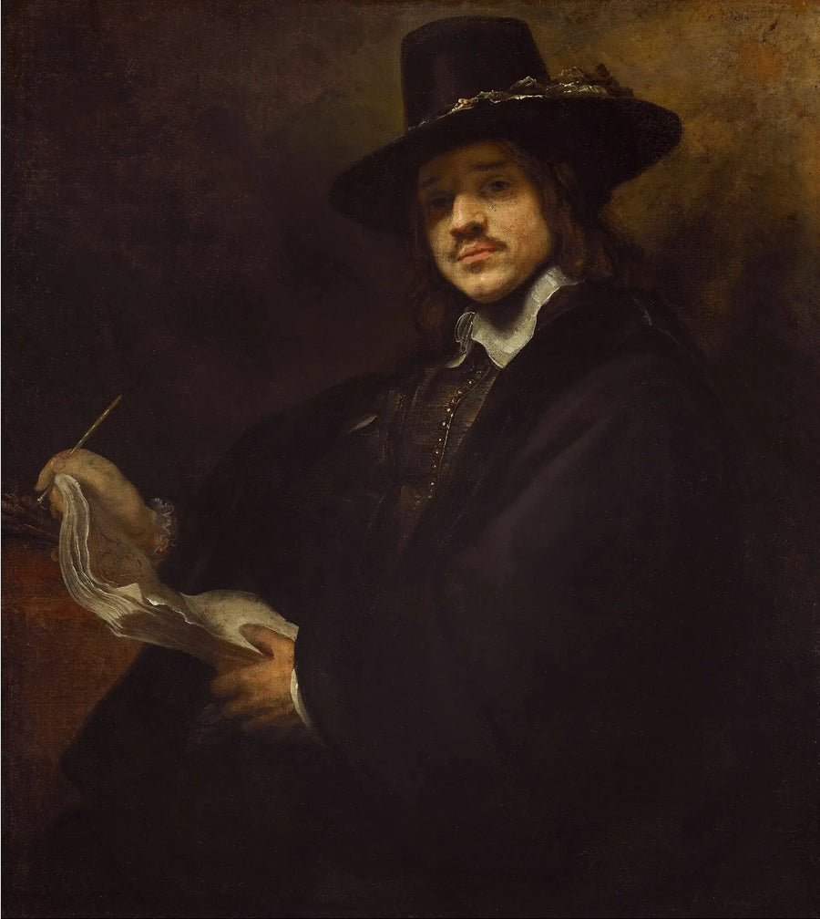 Portrait d'un jeune artiste - Rembrandt image 1 reproduction artisanale de tableau