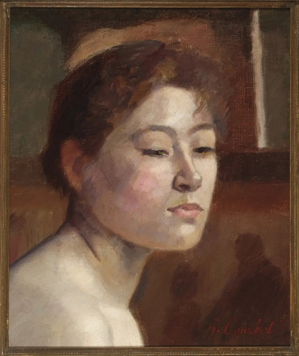 Portrait d'une femme - Gustave Courbet image 1 tableau peint à l’huile sur toile
