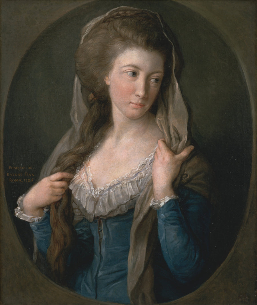 여성 초상화, 전통적으로 마가렛 스튜어트, 히피슬리 부인으로 알려진 - Pompeo Batoni