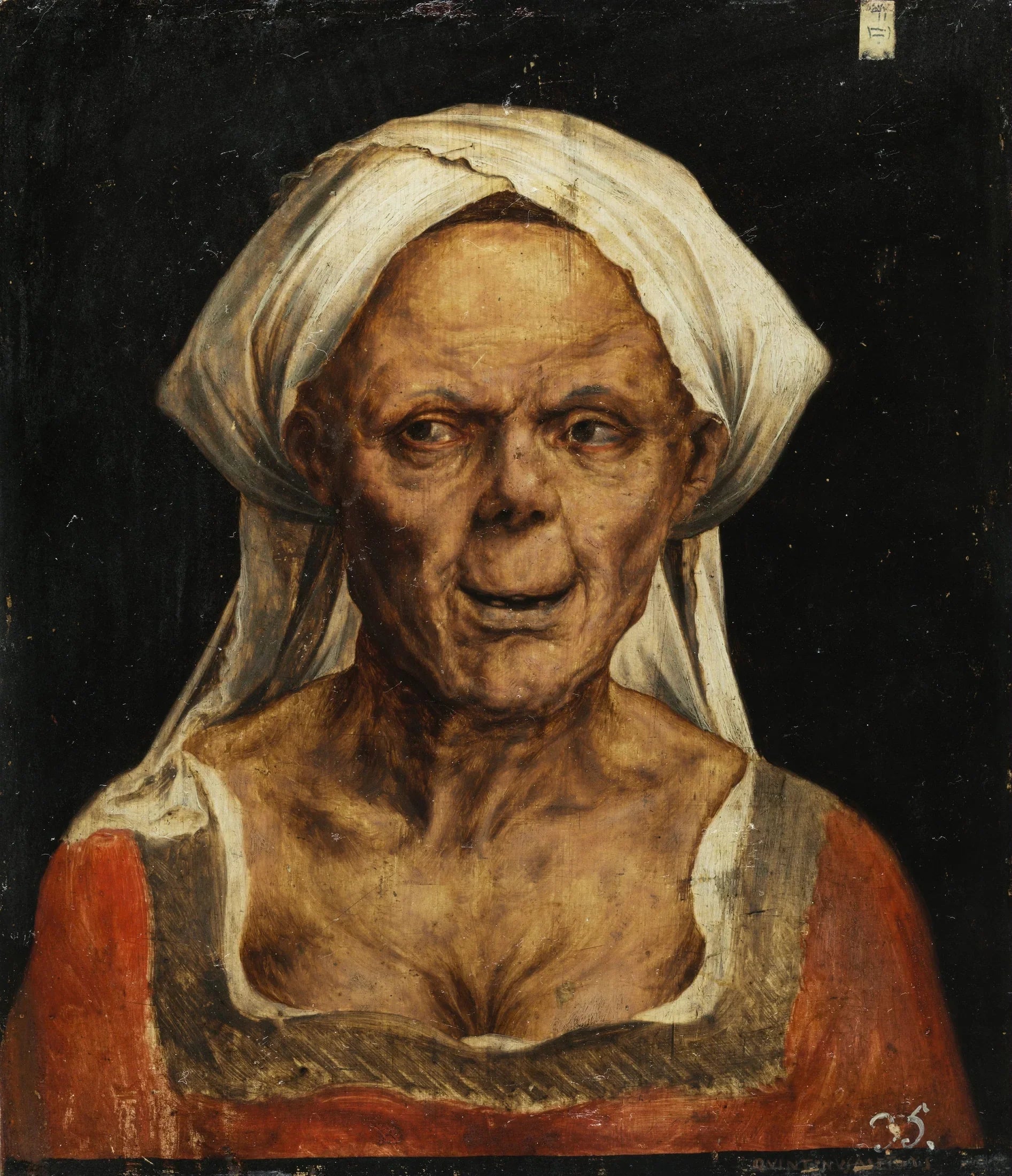 Portrait d'une vieille femme - Quentin Metsys image 1 reproduction de peinture à l’huile