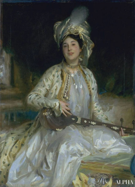 Portrait d'Almina, fille d'Asher Wertheimer - John Singer Sargent - Reproductions de tableaux et peintures haut de gamme