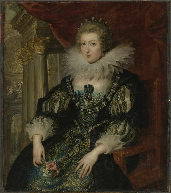 Portrait dAnne dAutriche, reine de France, épouse de Louis XIII et mère de Louis XIV - Peter Paul Rubens