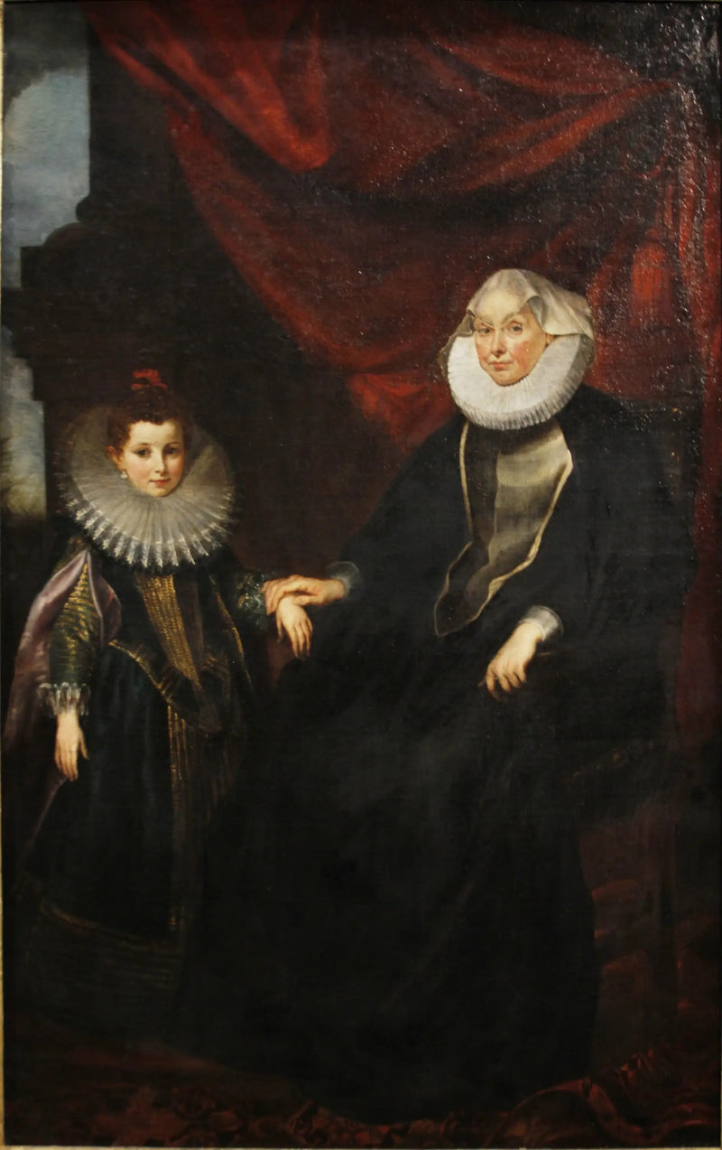 비앙카 스피놀라 임페리알 초상화 (1554-1622)와 그녀의 조카 마달레나 임페리알 - 피터 폴 루벤스