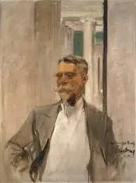 찰스 M. 커츠 초상화, 알브라이트 미술관의 창립 이사 (1905-1909) - 호아킨 소로야