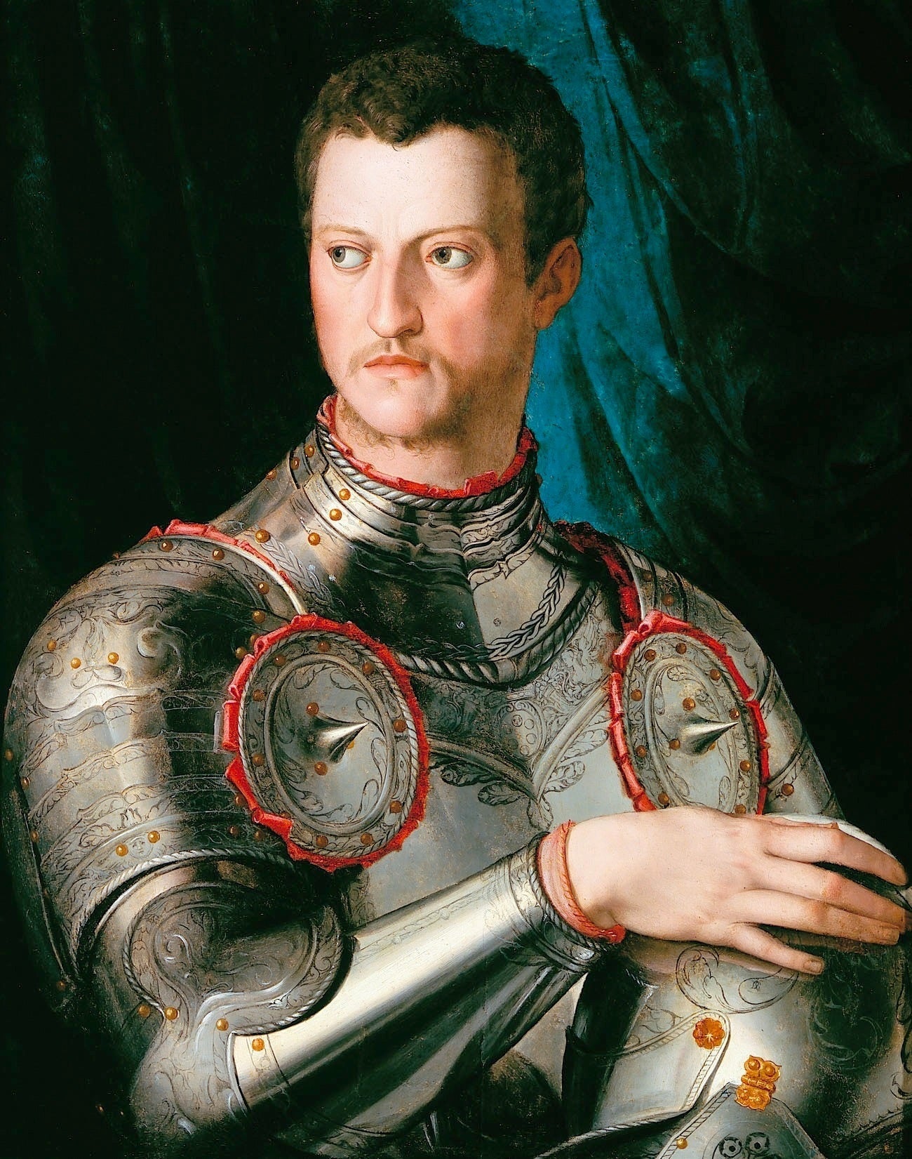 Portrait de Cosme Ier de Médicis en armure. - Bronzino - Alpha Reproduction