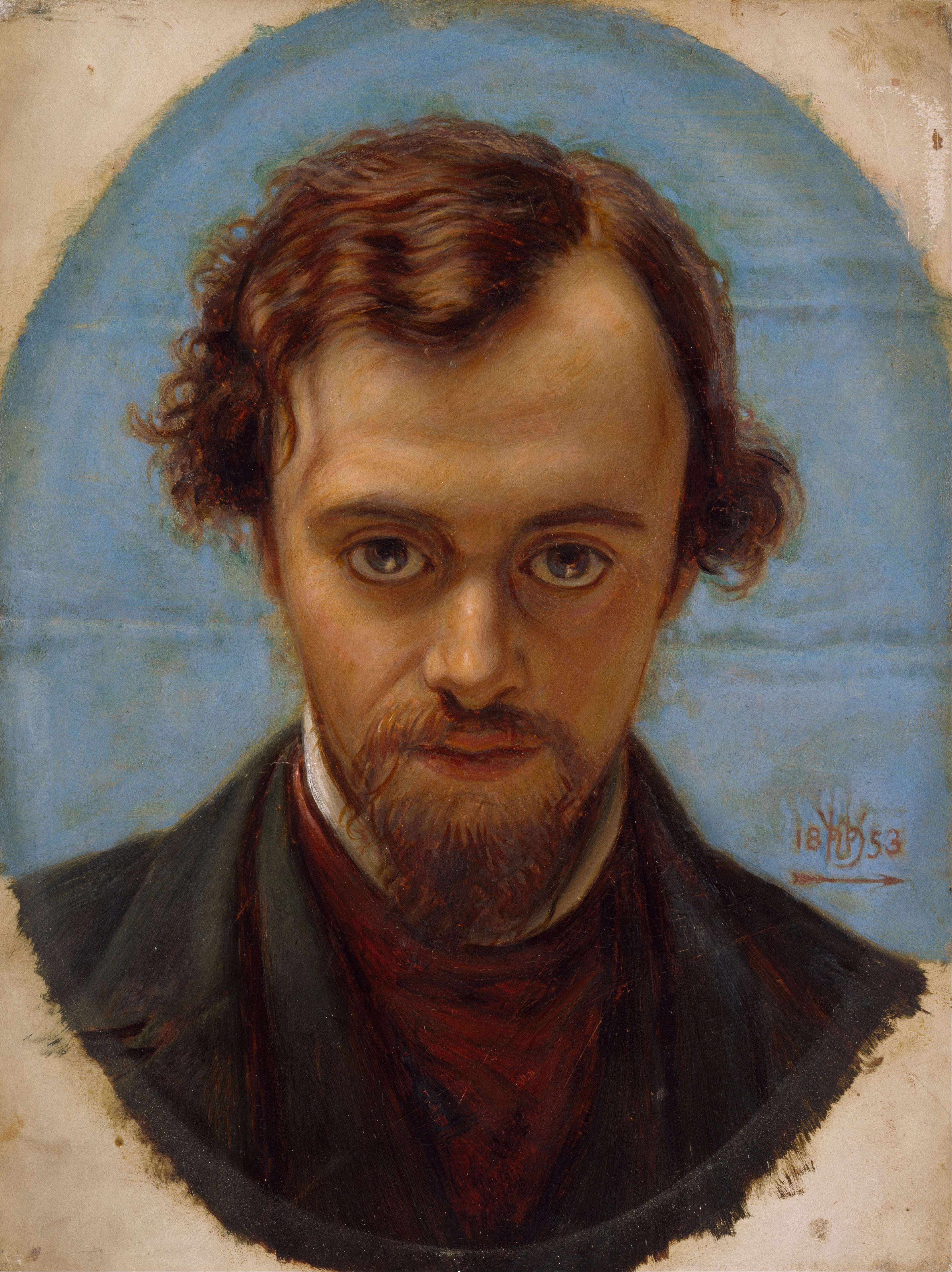 Portrait de Dante Gabriel Rossetti à l'âge de 22 ans - William Holman Hunt
