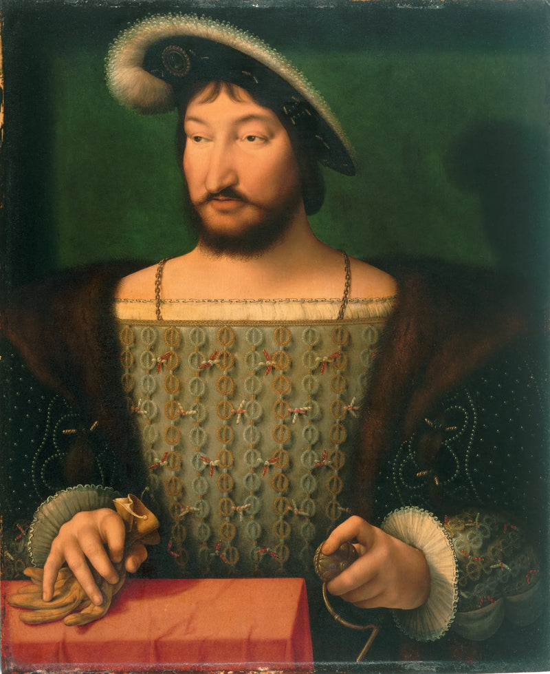 프랑스 왕 프랑수아 1세 초상화 - Joos van Cleve