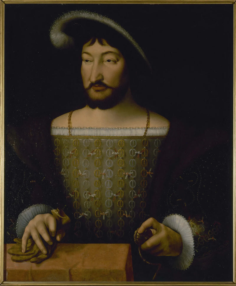 프랑스 왕 프랑수아 1세 초상화 - Joos van Cleve