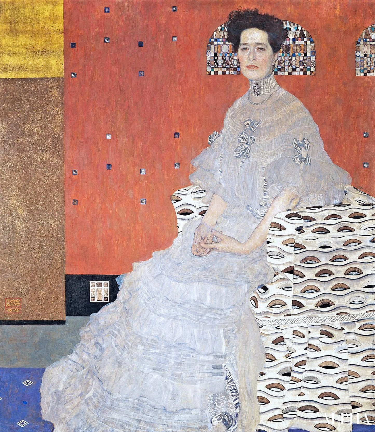 Portrait de Fritza Riedler - Gustav Klimt - Reproductions de tableaux et peintures haut de gamme